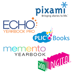 Logos For The Various Programs You Can Use To Customize Your Yearbook